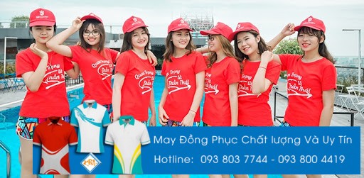 ao dong phuc team buiding mau do